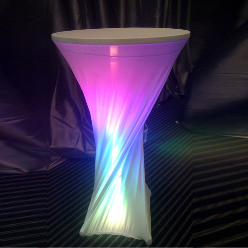 led luminous cocktail table